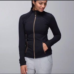 LululemonForme Jacket ll Black Laser Cut Size 10